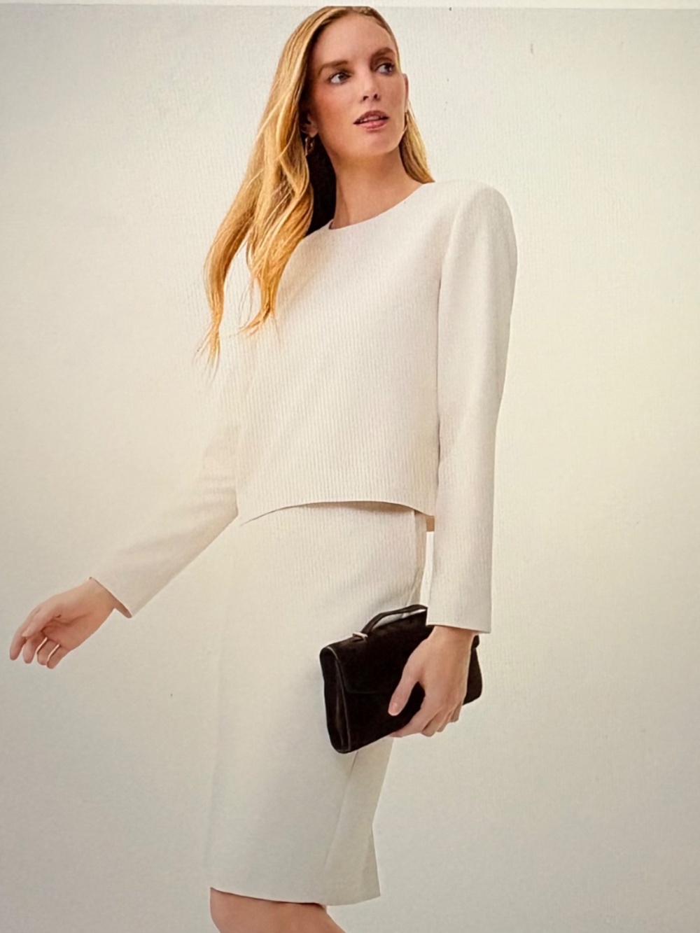 NWT Ann Taylor The Pocket Midi Skirt in Fluid Crepe